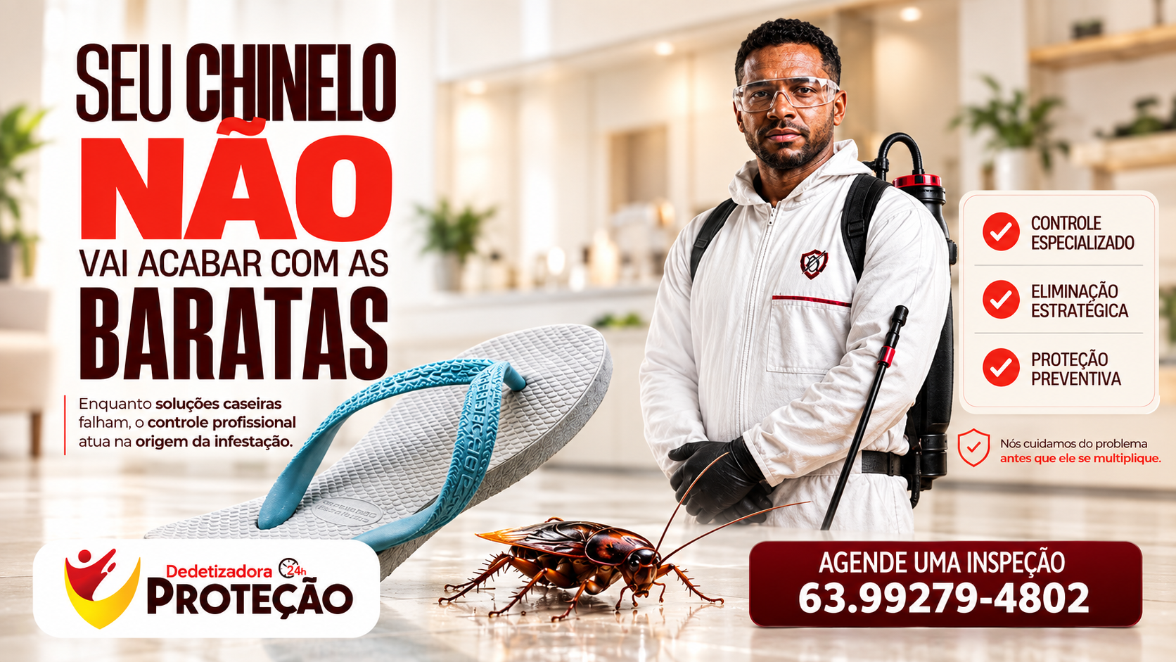 Dedetizadora Proteção - banner mobile 2