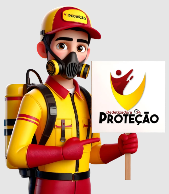 Mascote Dedetizadora Proteção
